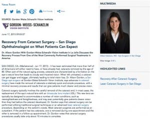San-Diego-Eye-Surgeon-On-Cataract-Surgery-Recovery-300x238