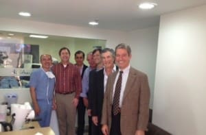 Michael Gordon, MD with Dr. Tamayo and others at Bogota Laser Center