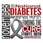 diabetes awareness month ribbon