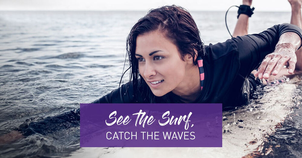 See The Surf, Catch The Waves Graphic.